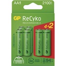 Baterie nabíjecí GP ReCyko 2100 AA 6 ks 1032226210
