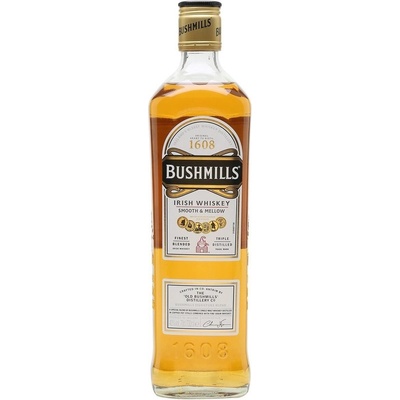 Bushmills Irish Whiskey 40% 0,7 l (čistá fľaša)