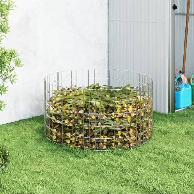 vidaXL Ø 100 x 50 cm pozinkovaná ocel 3115943
