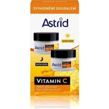 Astrid Vitamin C noční a denní krém 2 x 50 ml dárková sada