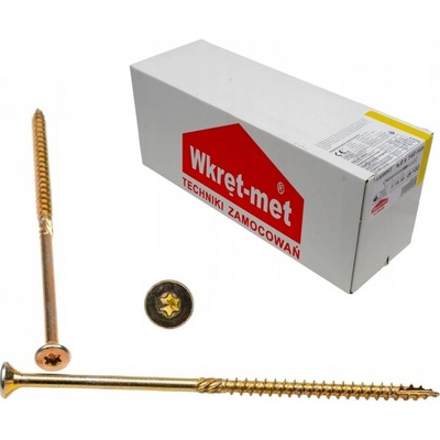 KLIMAS Wkret-met WKCS Ø6 mm TX-30 konštrukčná skrutka do dreva so zápustnou hlavou 140 mm - 100 ks