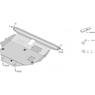 Kryt pod motor TOYOTA COROLLA VERSO II (ZER, ZZE) all - Plech - 8595698040855