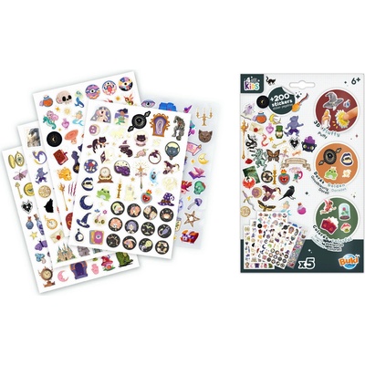 Buki France sada 200+ samolepek fantasy