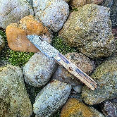 Zavírací Slipjoint Damašek Bříza
