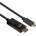 Lindy Lindy USB кабел, USB-C към HDMI, черен, 10m, 4K 60Hz + HDR (43317)