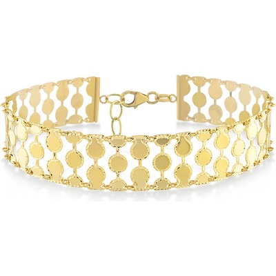 Lillian Vassago Exkluzivní celozlatý náramek LLV22-GB059