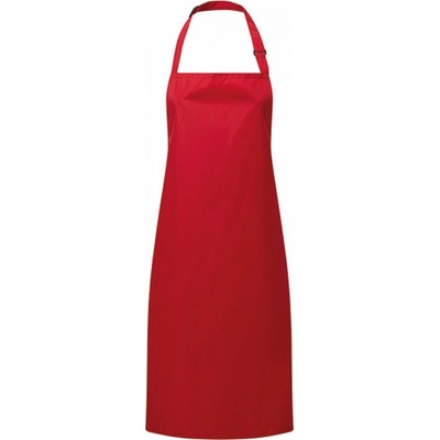 Premier Workwear Voděodolná pracovní zástěra odolná vůči bělícím prostředkům červená Pantone 201C 72x86cm PW115