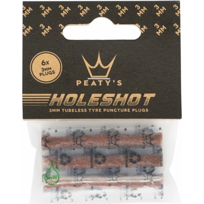 PEATY'S HOLESHOT Tubeless PUNCTURE PLUGGER REFILL PACK 6X 3 mm PPR-TPP-RP3-12 00085921_1_1