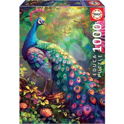 Educa Peacock Garden a Fix lepidlo 1000 dielov
