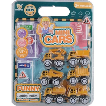 RAYA TOYS Игрален комплект Raya Toys - Строителни машини с пътни знаци (508122237)