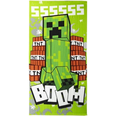 CurePink osuška Minecraft TNT Boom 70 x 140 cm