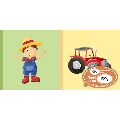 Dětská knížka Farmář Traktor