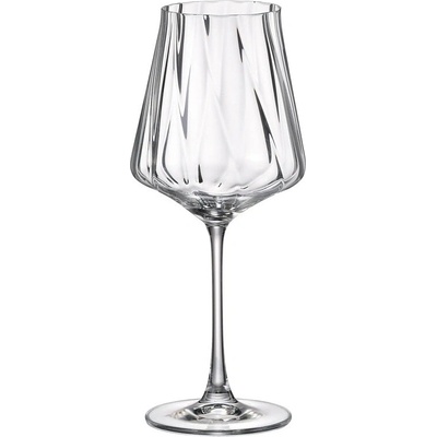 Crystal Bohemia Cettia optic sklenice na víno 6 x 600 ml