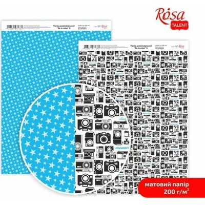 Rosa Papiere na scrapbooking Be in color A4 - No. 6