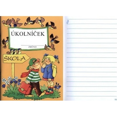 Úkolníček 1., 2., 3.třída tmavě žlutý podklad