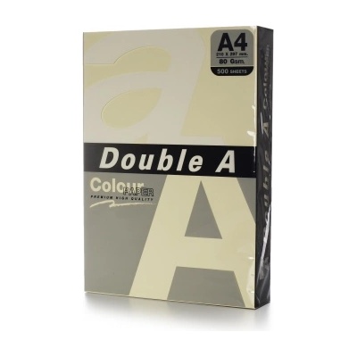 Double A Цветна хартия Double A , A4, 100л, слонова кост пастел
