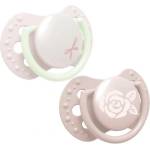 LOVI Силиконови залъгалки Lovi - Baby Shower Girl, 0-2 месеца, 2 броя (22/900g) - ozone