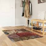 vidaXL Каса за килим MARSA Многоцветен 80 x 100 cm Полиестер и PVC (42023242)