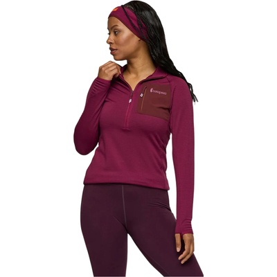 Cotopaxi W'S Otero Fleece Half-Zip Pullover vínová