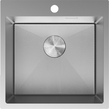 Mexen Solix кухненска мивка от неръждаема стомана с 1 камера 500 x 500 мм, inox HC - 6407501000-01HC (6407501000-01HC)