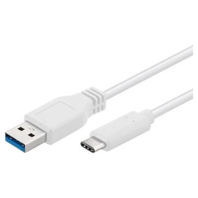 PremiumCord 8592220014452 propojovací USB 3.0 s konektory USB-C - USB-A, 2m, bílý