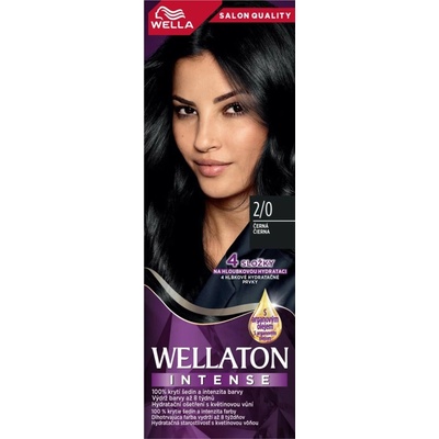 Wella farba na vlasy Wellaton Intense 2/0 čierna, 110 ml