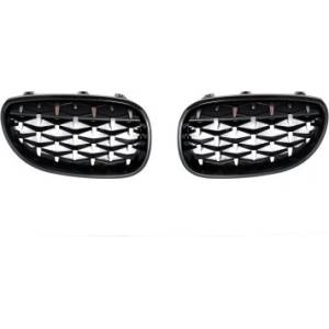 Carmart Решетки за BMW E60 (2003-2010) - черни / хром Diamond design