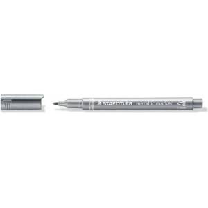 STAEDTLER Декоративен маркер, 1-2 мм, коничен, staedtler "8323", сребърен 8323-81 (8323-81)