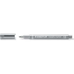 STAEDTLER Декоративен маркер, 1-2 мм, коничен, staedtler "8323", сребърен 8323-81 (8323-81)