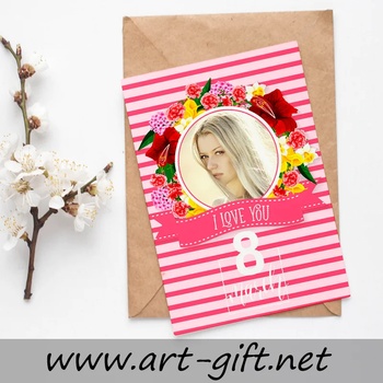 Image 1 of Art gift Картичка Y love You