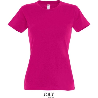 SOL'S Imperial Women Dámske tričko červená fuchsia