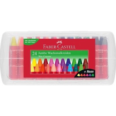 Faber-Castell Voskovky trojhranné Jumbo 24 ks 120034 – Zbozi.Blesk.cz