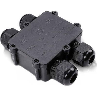 V-TAC Водоустойчива разклонителна кутия ip68 черен (vt2142)