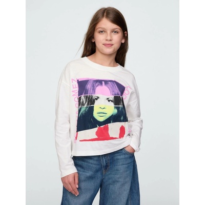 GAP Dětské oversize tričko Bílá