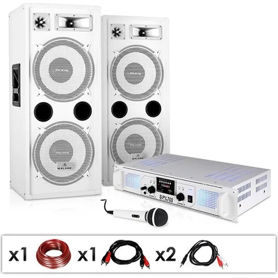 Electronic-Star DJ PA система "DJ-22" усилвател, Mic кабел 2 х 350W (PL-4821-3494) (PL-4821-3494)