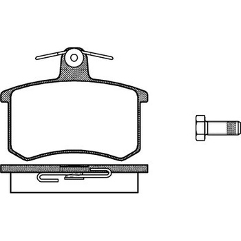 Sada brzdových platničiek kotúčovej brzdy REMSA 0135.00