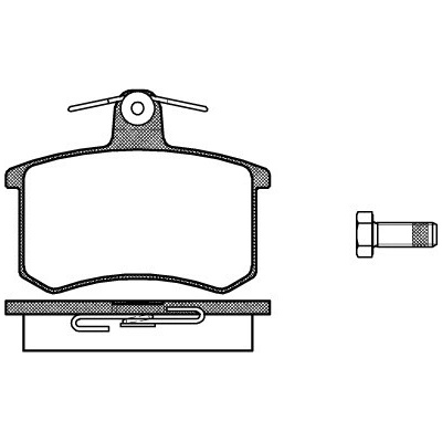 Sada brzdových platničiek kotúčovej brzdy REMSA 0135.00