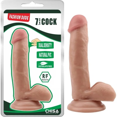 Дилдо с модерна визия, 18см. - Fashion Dude Flesh (CHISA00187)