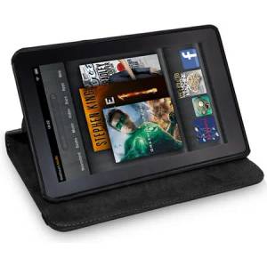  Amazon Kindle Fire Кожен Калъф + Протектор