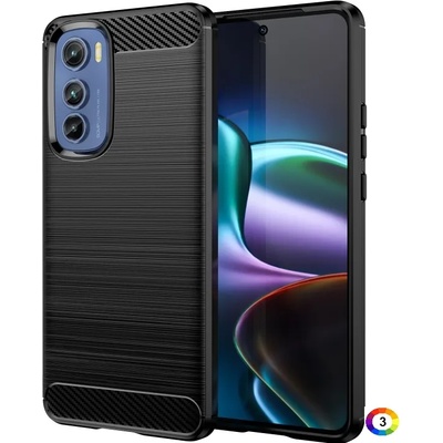 Motorola Edge 30 5G Удароустойчив Carbon Fiber Калъф и Протектор
