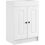 vidaXL Мебел под мивка за баня Бяло 56 x 37, 5 x 81 см (890004)