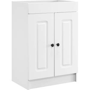vidaXL Мебел под мивка за баня Бяло 56 x 37, 5 x 81 см (890004)
