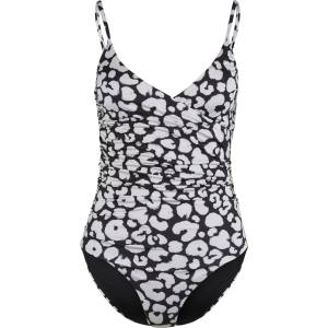 DEDICATED Дамски бански костюм Dedicated Women's Wrap Swimsuit Klinte Swimsuit - Painted Leopard Black - размер XS (150-1515-0611)