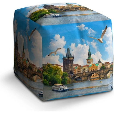 Sablio Taburet Cube Praha Karlov most 2: 40x40x40 cm