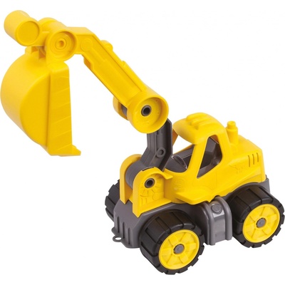 Big 55802 Power pracovný stroj bager s gumovými kolesami žltý