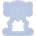 BabyJem Бебешка гризалка BabyJem - Elephant, Blue (628)