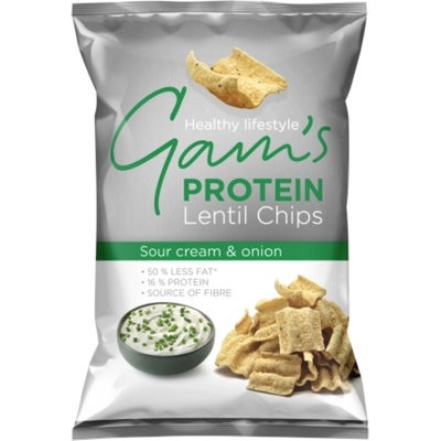 Gam's GAM’S Proteínové šošovicové lupienky s príchuťou kyslej smotany a cibule 65 g