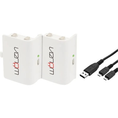 Venom Xbox One Twin Rechargeable Battery Packs White (VS2860)