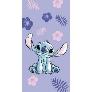 Jerry Fabrics Лилава памучна бебешка кърпа 70x140 cm Lilo and Stitch - Jerry Fabrics (21TW157)
