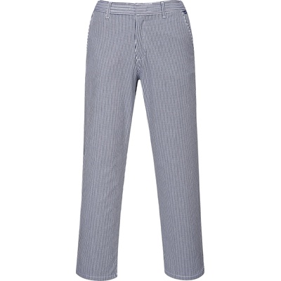 Portwest barnet chefs c075 / Памучен готварски панталон - синьо каре xs (c075chrxs)